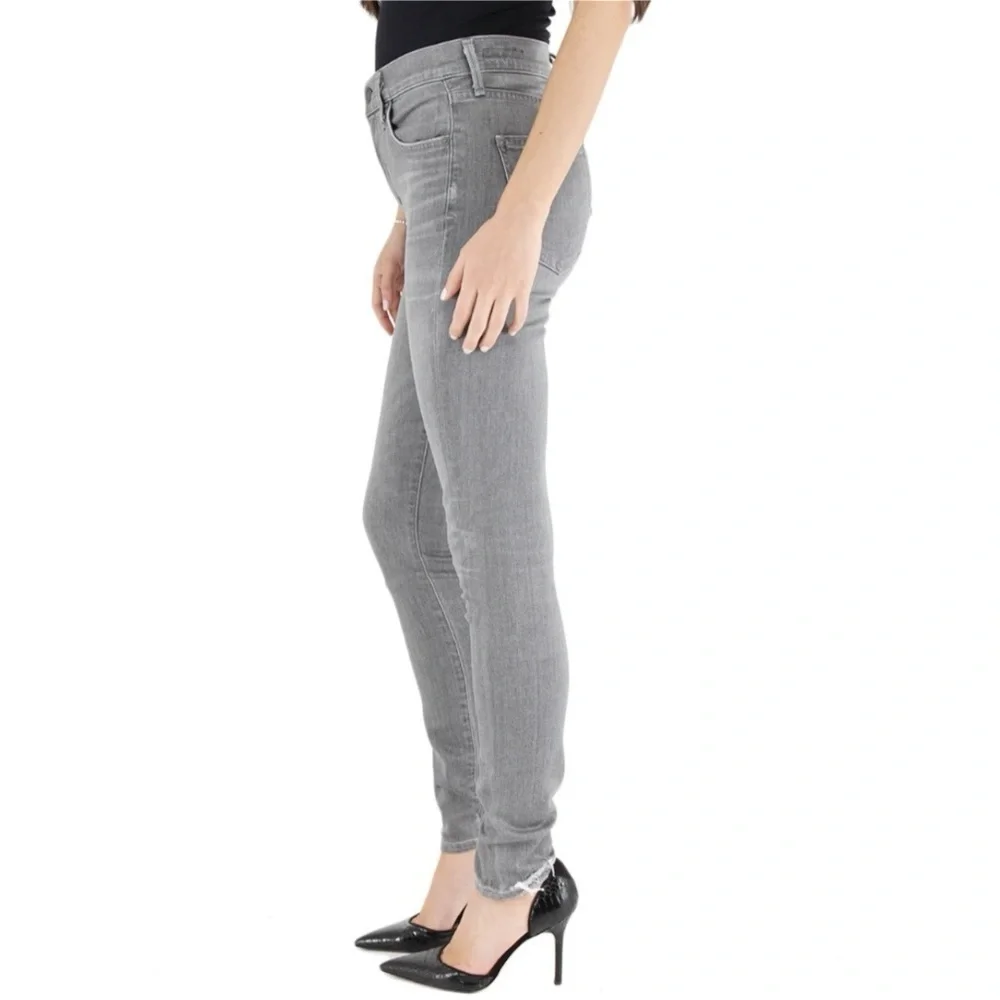 Citizens of humanity 27 Rocket High Rise Distressed Stretch Gray